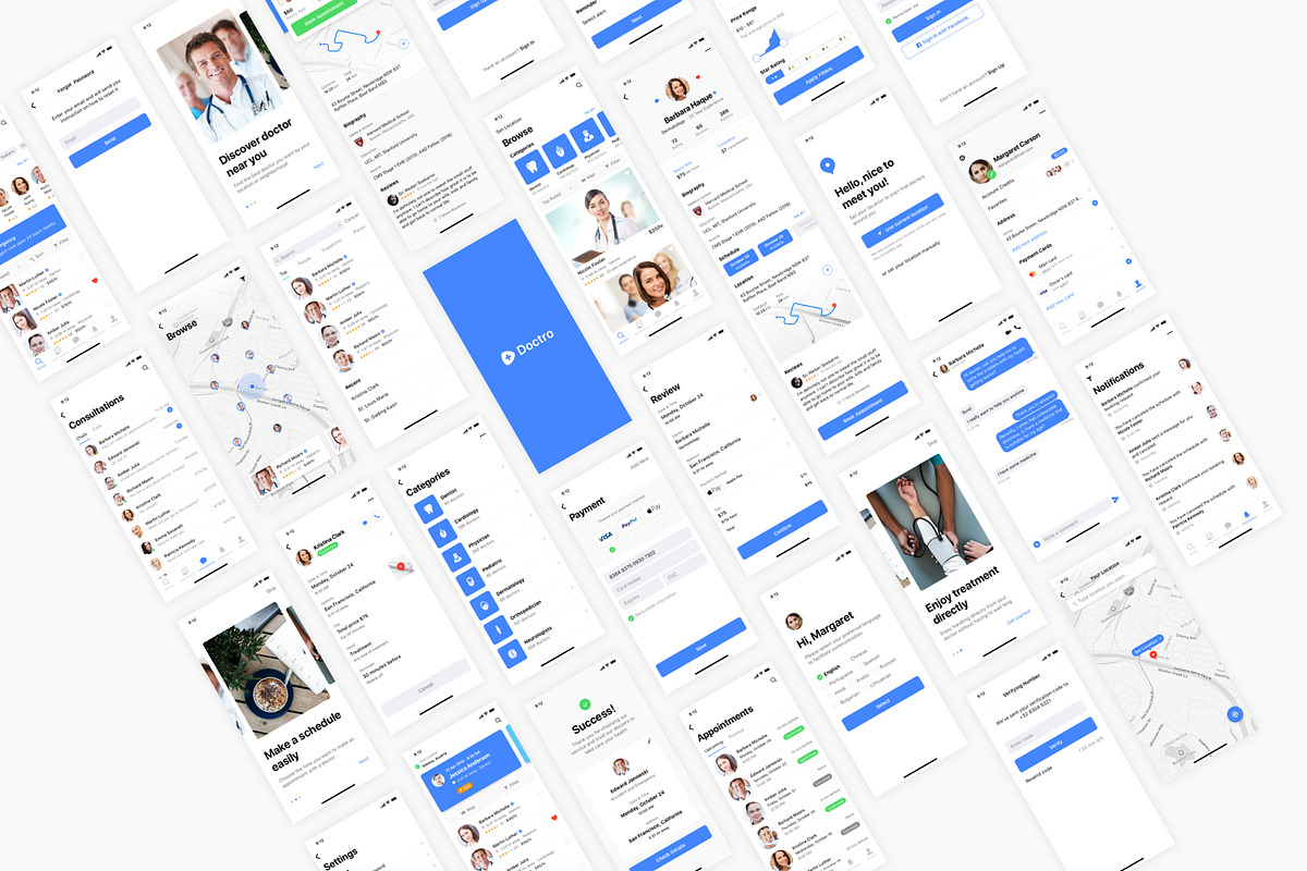 Doctor Appointment App, an UI Kit Template by flr.24 (Photo 2 of 2)