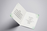 Floral Funeral Program Template, a Brochure Template by Template Shop (Thumbnail 3 of 5)