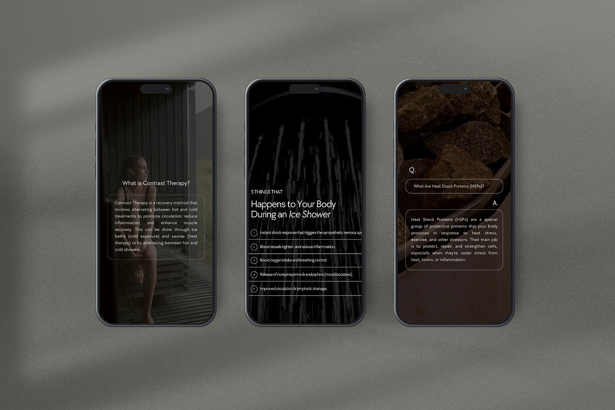 Contrast Therapy Instagram Templates, a Social Media Template by Terraa Studio Design (Photo 7 of 7)
