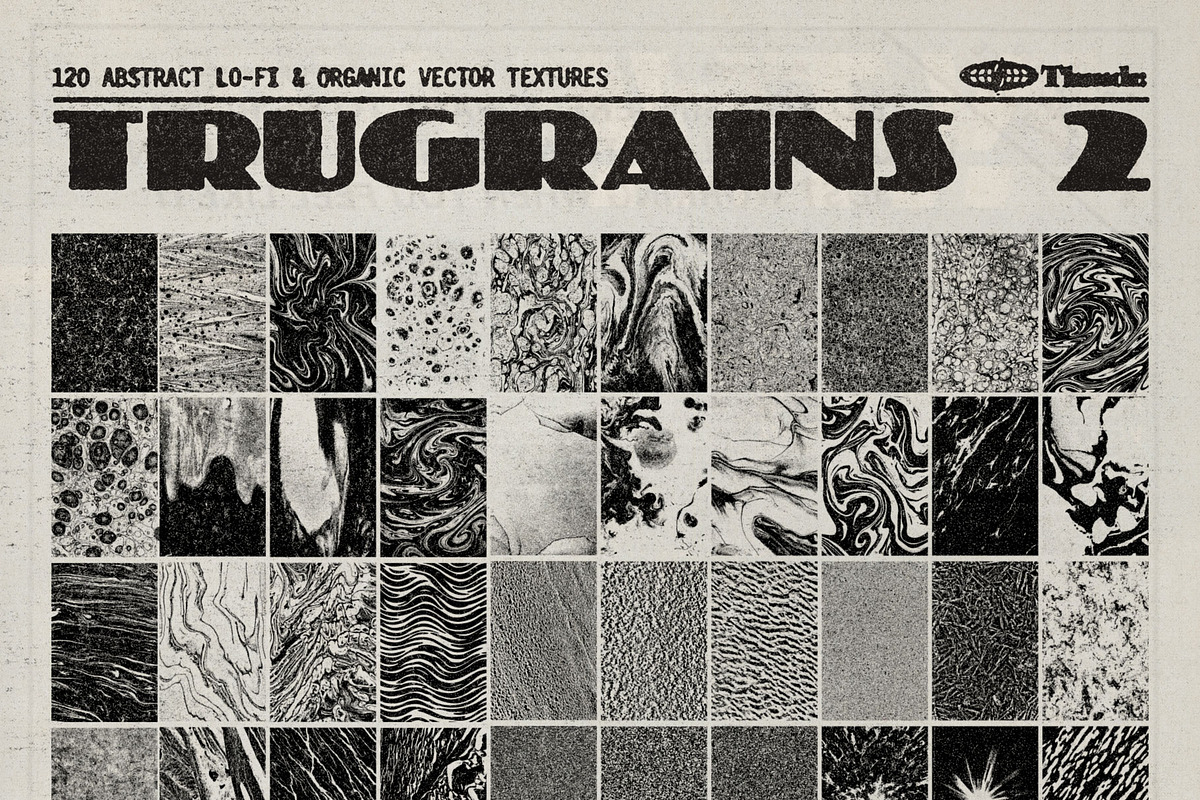 TRUGRAINS Brutalist Vector Textures, a Texture Graphic by Thundr Co. (Photo 2 of 3)