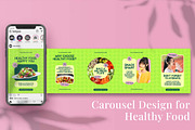 Healthy Food Instagram Carousel & Ca, a Social Media Template by Attype (Thumbnail 2 of 5)