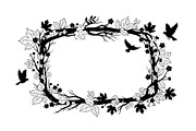 Decorative Nature Frame Silhouette, a Graphic by BIPLOB EXPERT (Thumbnail 4 of 13)