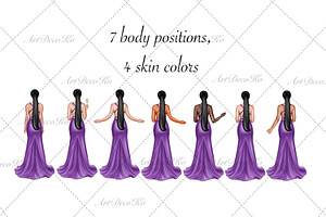 Fashion Girls Clipart, DIY Clipart