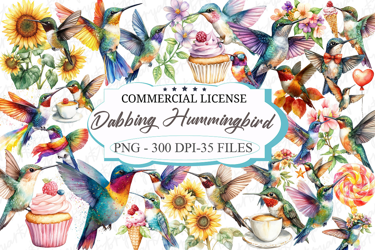 Cute Dabbing Hummingbird Sublimation, an Illustration by designcity5 (Photo 1 of 5)