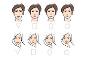 Illustrations of body and face types, a Healthcare Illustration by Mallinka (Thumbnail 4 of 6)