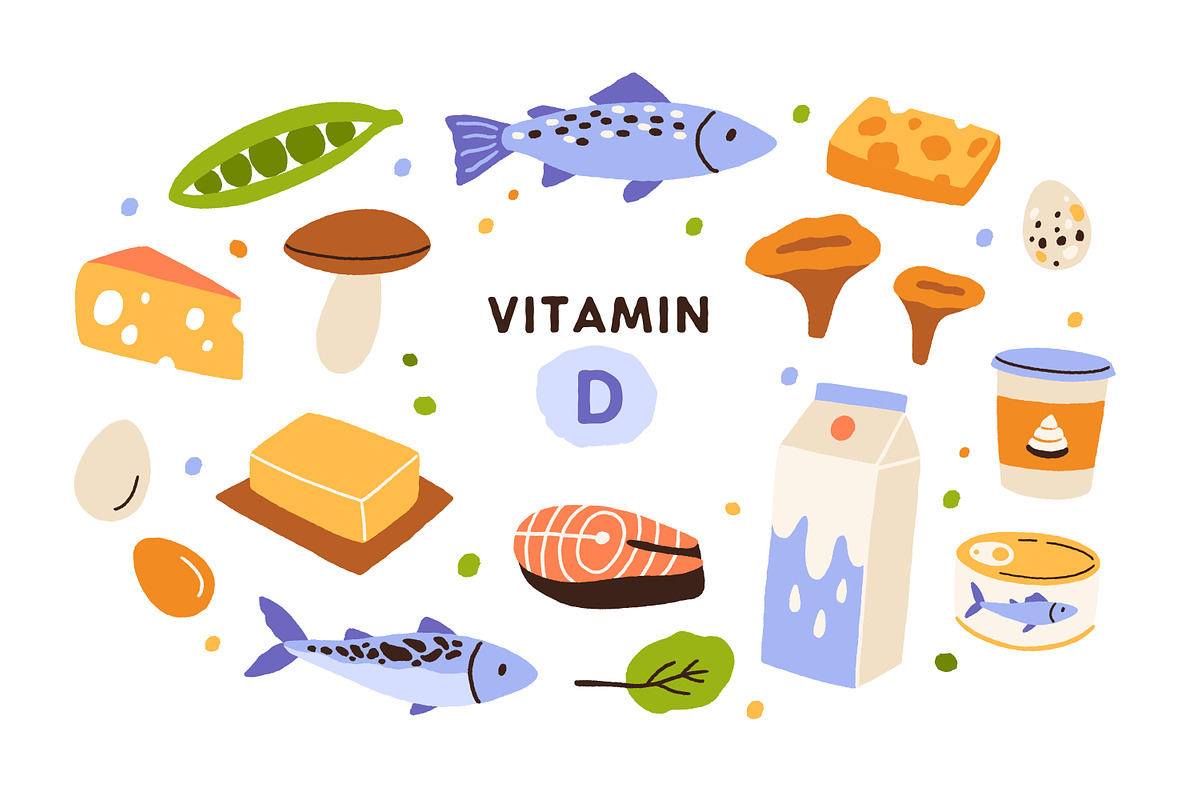 Food products, vitamin groups set, a Food Illustration by Good Studio (Photo 6 of 19)