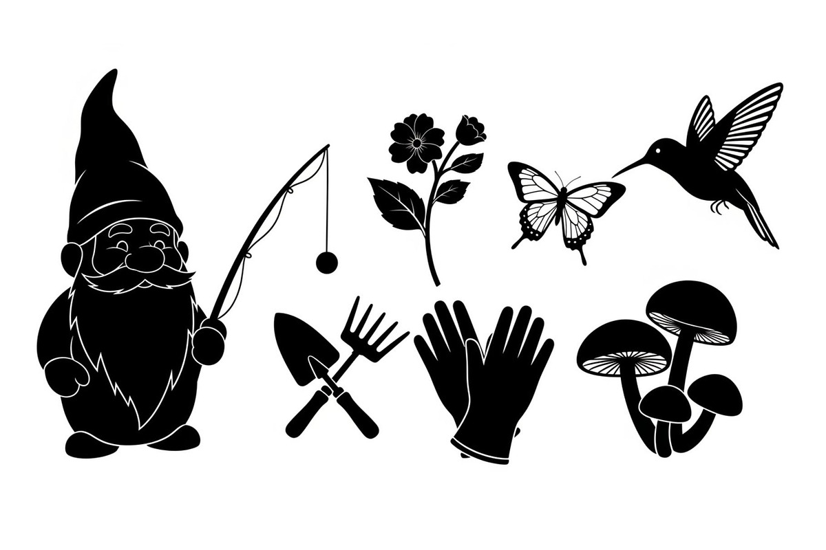 50 Botanical Garden Silhouette bundl, an Illustration by Designs_River (Photo 16 of 51)