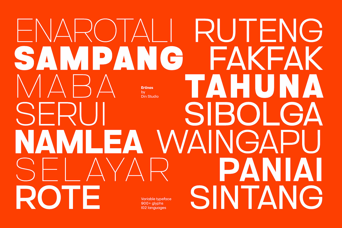 Ertinas, a Sans Serif Font by din-studio.com (Photo 3 of 20)