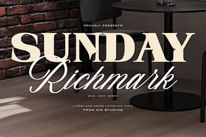 Sunday Richmark Serif Script Family