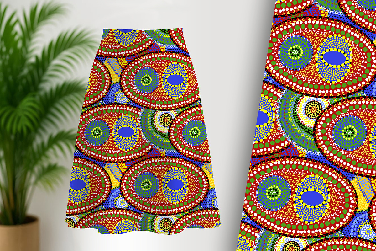 Aboriginal Orbs Seamless Repeat, a Pattern Graphic by Sharon Schwalbe (Photo 2 of 6)