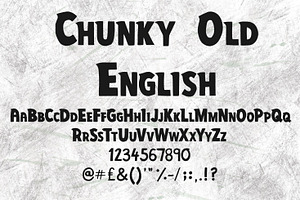 Chunky Old English Font