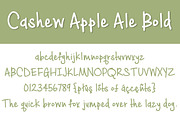 Cashew Apple Ale Bold, a Script Font by Brittney Murphy Design (Thumbnail 2 of 3)