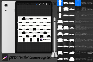 Cars Outlines & Silhouettes Set 1