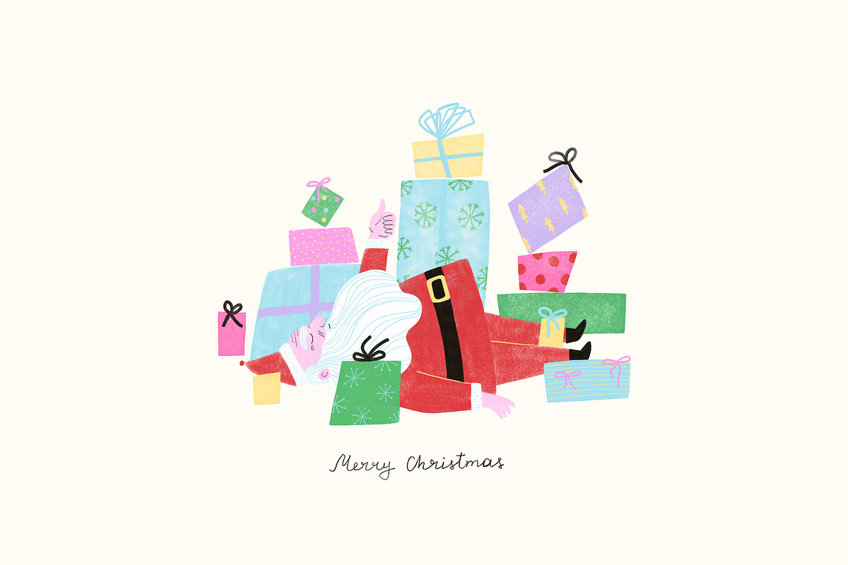 Christmas Festive Gang, a Seasonal Illustration by Annakniaz (Photo 15 of 15)