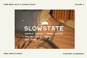 Slowstate | Malibu-inspired display, a Sans Serif Font by Courtney Flannagan Design (Thumbnail 9 of 11)