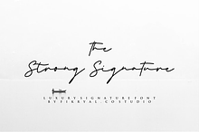 Strong Signature - Signature Font