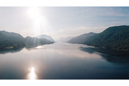 Lake Teletskoye in Altai Mountains