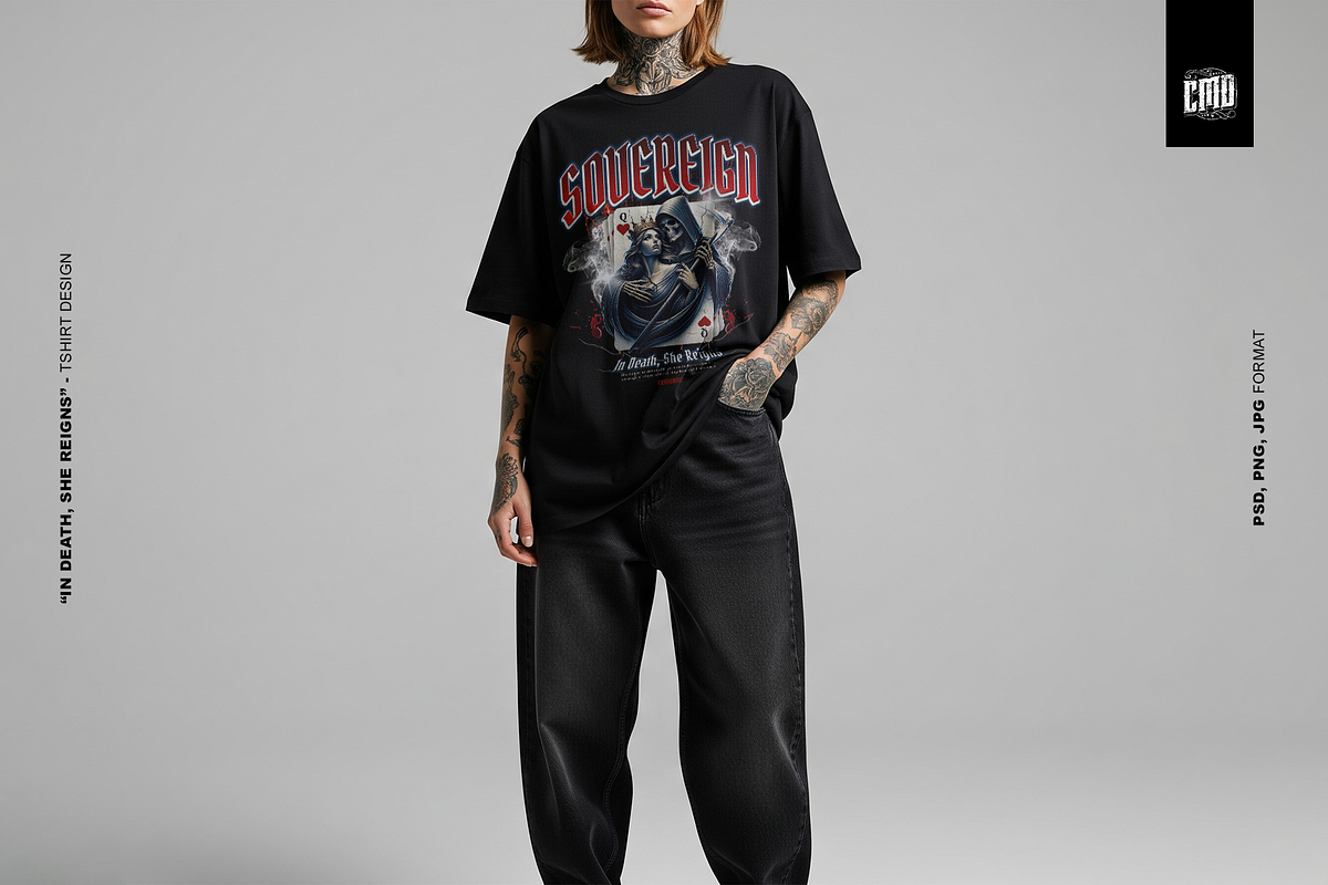 Sovereign - T-Shirt Design Gothic, an Object Graphic by Cmd Project (Photo 6 of 10)