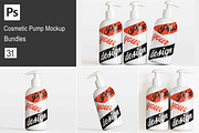 Cosmetic pump mockup bundles, a Cups & Container Mockup by Ambo Ampeng (Thumbnail 1 of 32)