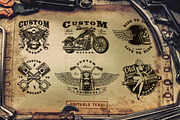 Motorcycle vector design set #1, a Branding & Logo Template by Harry Kasyanov (Thumbnail 2 of 11)