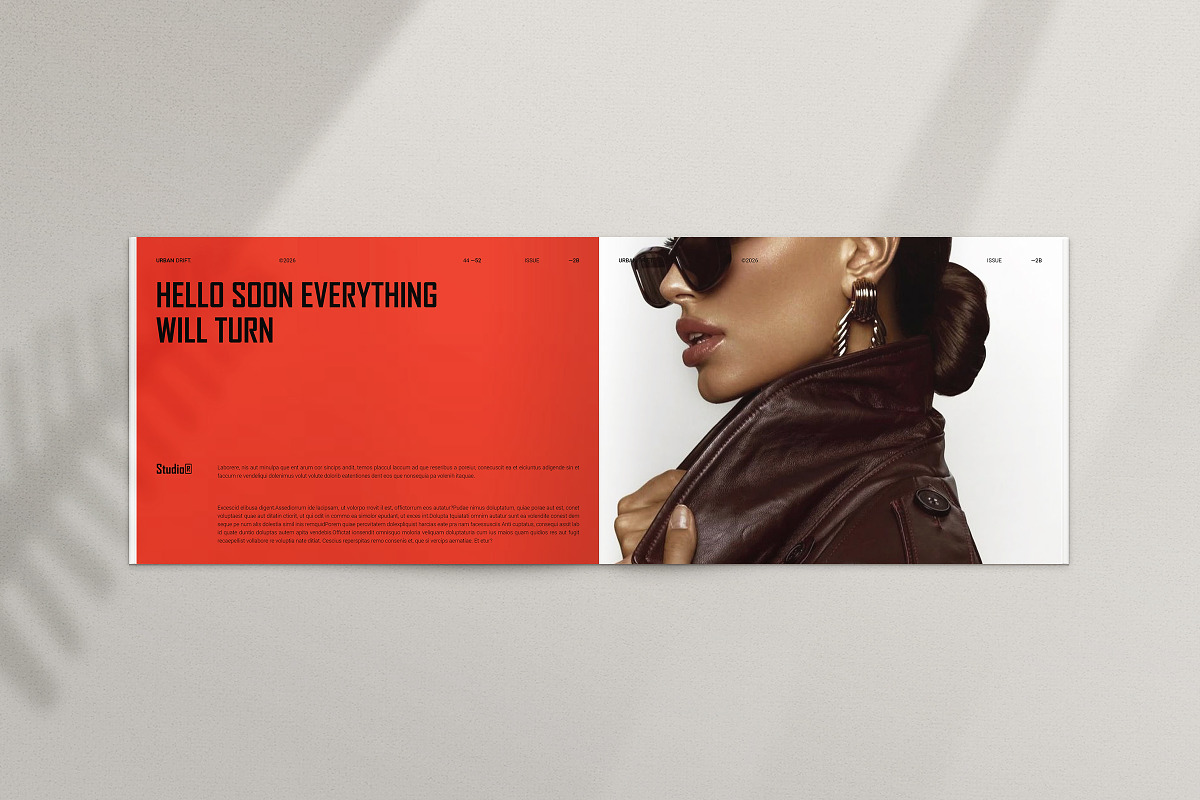 Modern Magazine Landscape Template, a Magazine Template by ArtisanaAura (Photo 17 of 20)