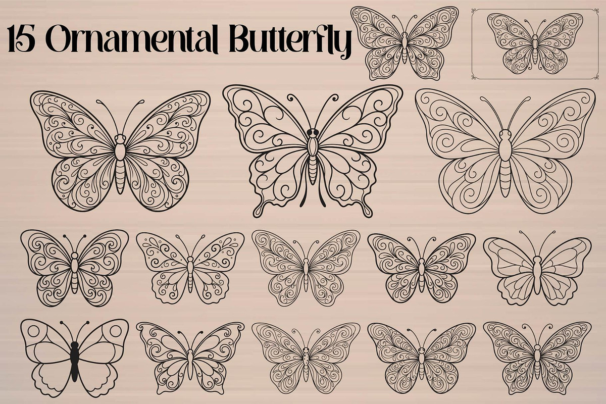 Butterfly SVG Bundle, an Object Graphic by Gfx_Store (Photo 16 of 32)