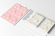 Golden hearts 2 seamless pattern, a Pattern Graphic by kizi (Thumbnail 4 of 4)