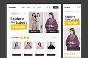 Runaway - Fashion Landing Page, a Landing Page Template by trabaskriya (Thumbnail 3 of 5)