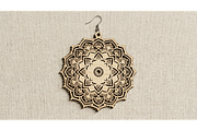 Mandala Earring Art SVG, an Object Graphic by hafijul (Thumbnail 5 of 11)