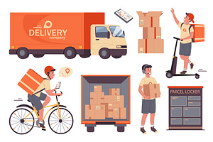Delivery service, a Finance Illustration by alexdndz