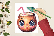 Summer Cute Funny Beach Day Clipart, an Illustration by SVGArt (Thumbnail 8 of 9)