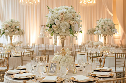 A beautifully adorned wedding recept, a Photo by Iftikhar Alam