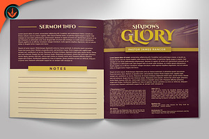 Shadows Of His Glory Church Bulletin