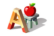 A-Z 3D Alphabet with Cute Character, a Graphic by Creative_View (Thumbnail 13 of 28)