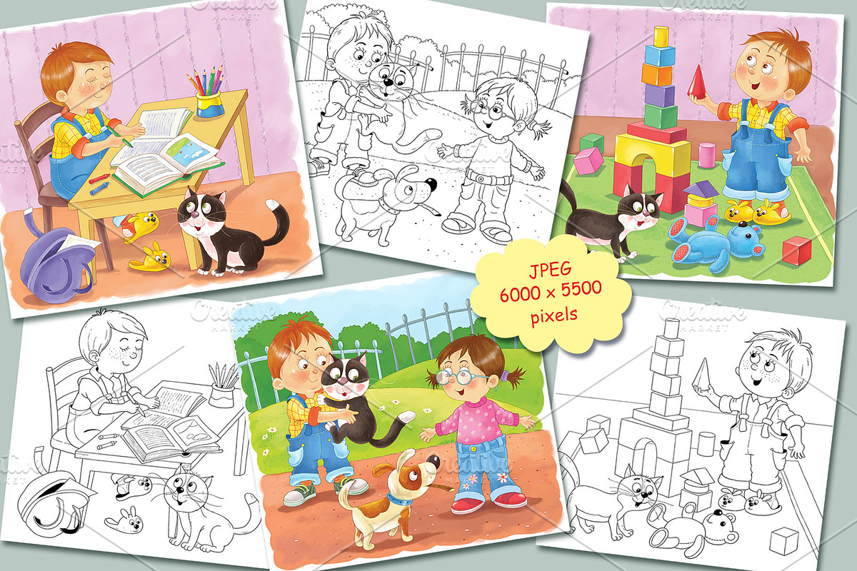 Little boy's day. Schedule, an Animal Illustration by Haso (Photo 5 of 12)