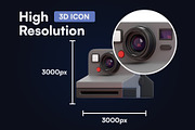20 Photography 3D Icon Set, an Object 3D Model by Bilicube Studio (Thumbnail 2 of 6)