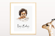 Baby Shower Watercolor Clipart, a Decorative Illustration by Sunshine Art (Thumbnail 10 of 15)