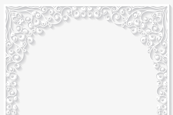 Paper floral frames preview 3