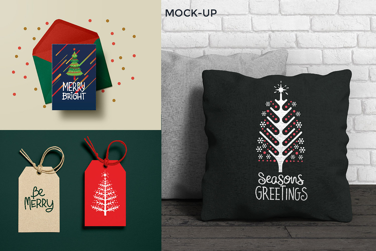 Christmas Tree set, a Decorative Illustration by defarmerdesign (Photo 5 of 5)