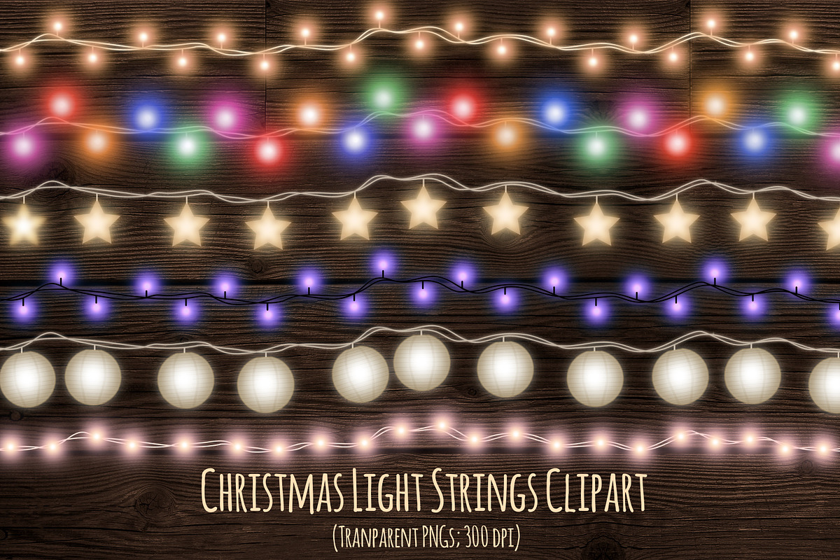 Christmas fairy light strings, an Object Graphic by Paper Farms (Photo 1 of 3)