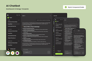 Smart AI Dashboard Design Template, an UI Kit Template by twinstd