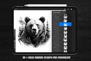 110 Bear Tattoo Stamps For Procreate, a Brush Add-On by Torus1 (Thumbnail 6 of 9)