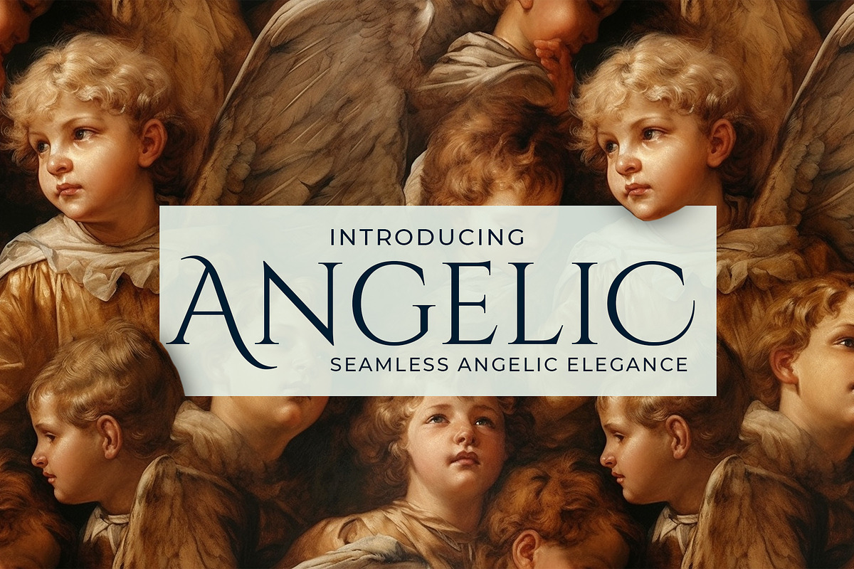 Angelic - Seamless Angel Artwork, a Pattern Graphic by Pixel Perfect Patterns (Photo 1 of 9)
