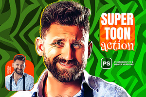 Super Toon Photoshop Action