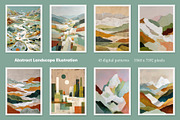 Abstract Landscape Illustration, a Decorative Illustration by Housui Patterns (Thumbnail 3 of 12)