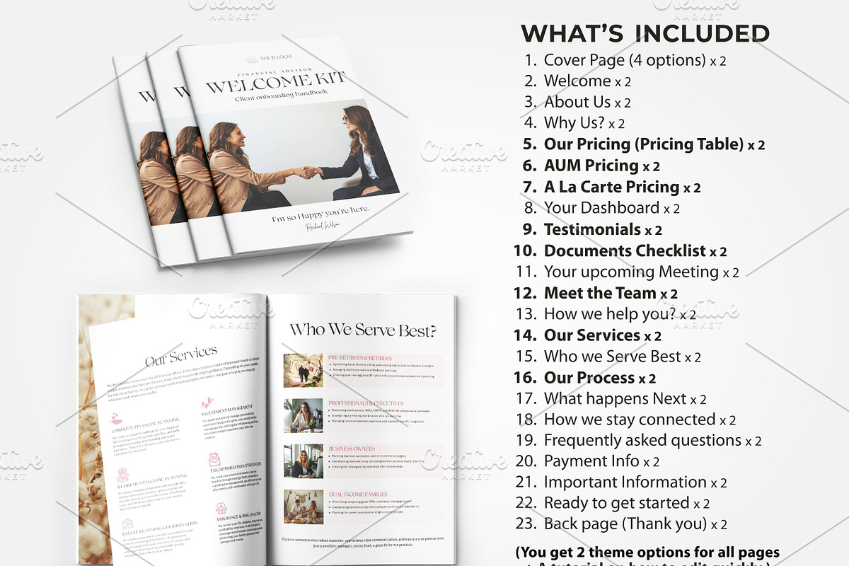 Finance Advisor Client Welcome Pack, a Marketing Template by Aks-Designs (Photo 2 of 8)