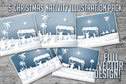 Christmas Nativity Illustrations, an Animal Illustration by Pingebat (Thumbnail 1 of 10)