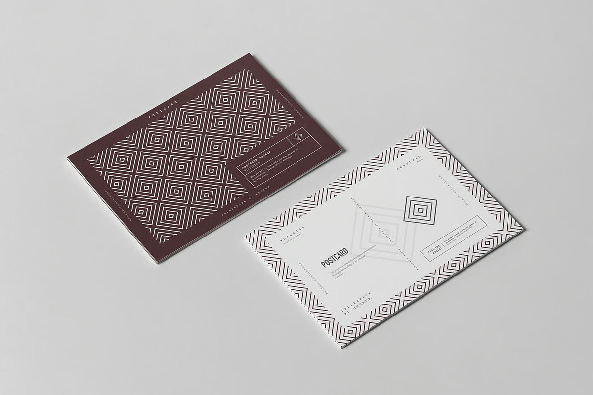 Postcard Mock-up, an Advertising Mockup by zippypixelstudio (Photo 2 of 8)