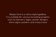 Mloyta - Retro Font, a Sans Serif Font by QR Design Studio (Thumbnail 5 of 7)