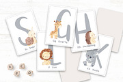 ALPHABET ANIMALS clipart. Watercolor, an Animal Illustration by OlliArtDesign (Thumbnail 7 of 14)